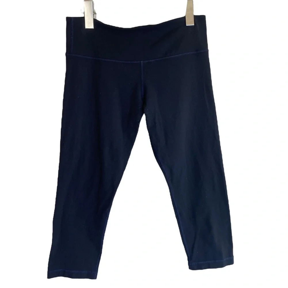 Lululemon Athletica Wunder Under Cropped Leggings Black Women’s 8 ASIS